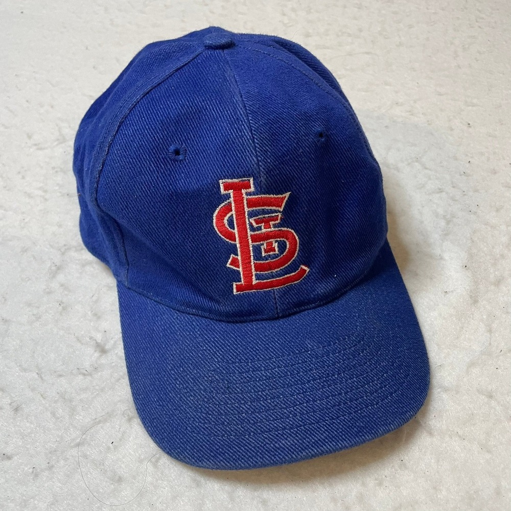 Vintage Starter St Louis Cardinals Baseball Cap Blue Adjustable Mens‎ Womens